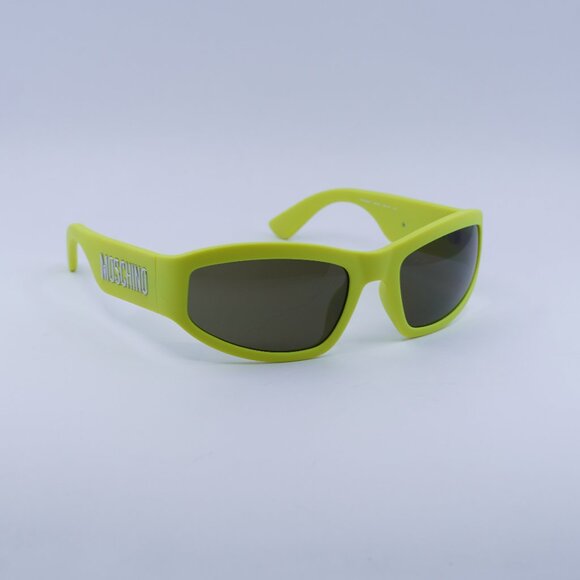 🕶️ New Moschino MOS164/S 04AN QT Sunglasses - Lime Frame, Green Lenses - Picture 2 of 11